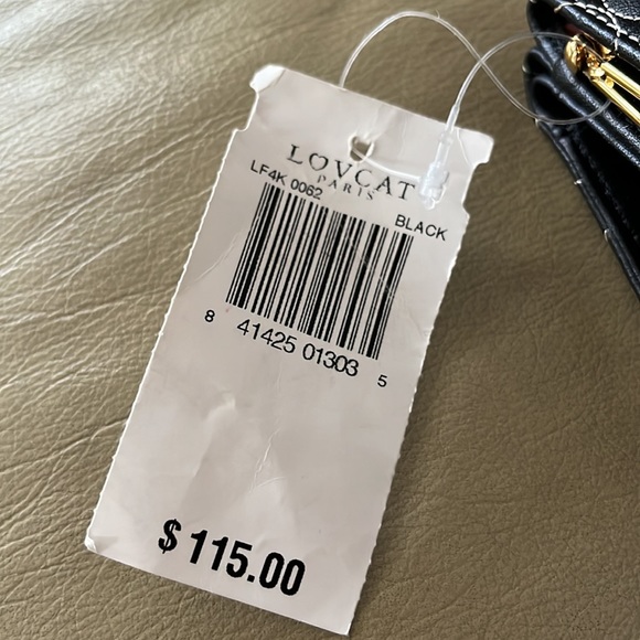 Price Firm!!! NWT! Lovcat Paris Black Leather Bill fold w/ change compartment. - Picture 13 of 13